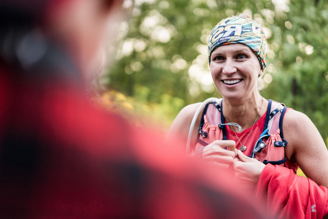 Tammy Davis at the Start - Photo Credit Ian Corless