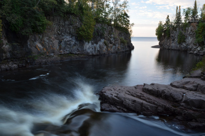 Temperance River and Lake Superior Photo Credit - Londell Pease