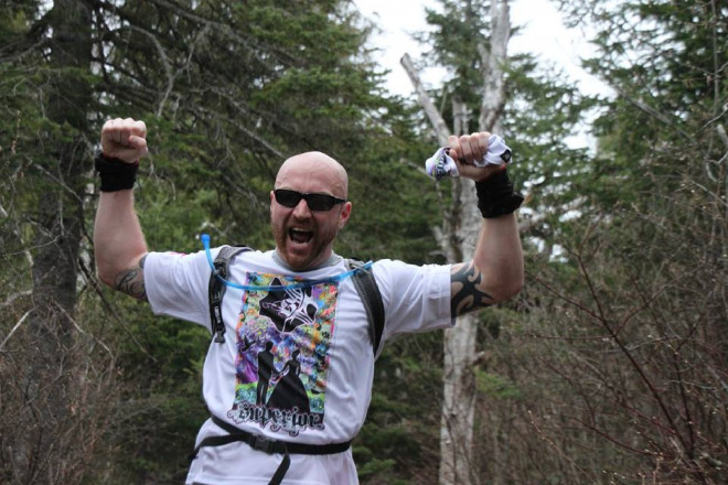 Thad Swanson with his Unique Superior Bride and Groom Shirt - Photo Eric Forseth