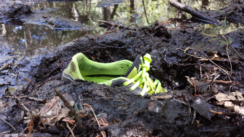 The Trail Claims Another Shoe - Photo Credit John Storkamp