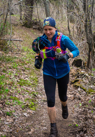Trail Ambassador Lisa Messerer All Smiles - Photo Credit Jamison Swift