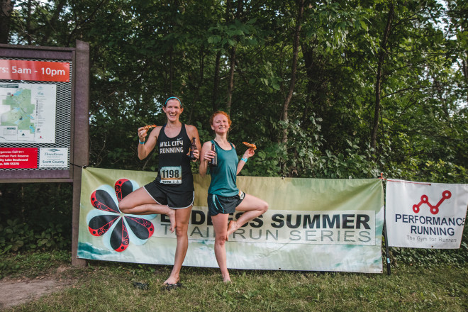 Trail Running Yoga Beer Pizza ESTRS - Photo Credit Fresh Tracks Media