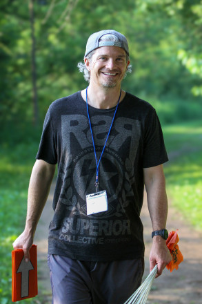 Troy On the Course Sweep at the 2025 ESTRS French 5KM - Photo Credit Pat Lehnherr