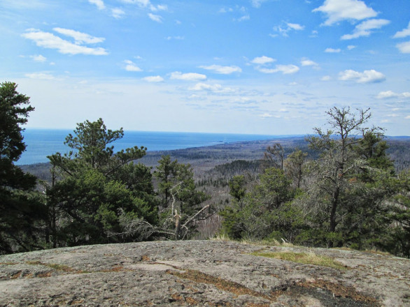 View Of Lake Superior from the 50KM Turnaround at Carlton Peak - Photo Credit Robyn Reed