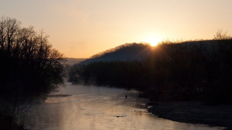 Zumbro River Sunrise - Photo Credit Zach Pierce