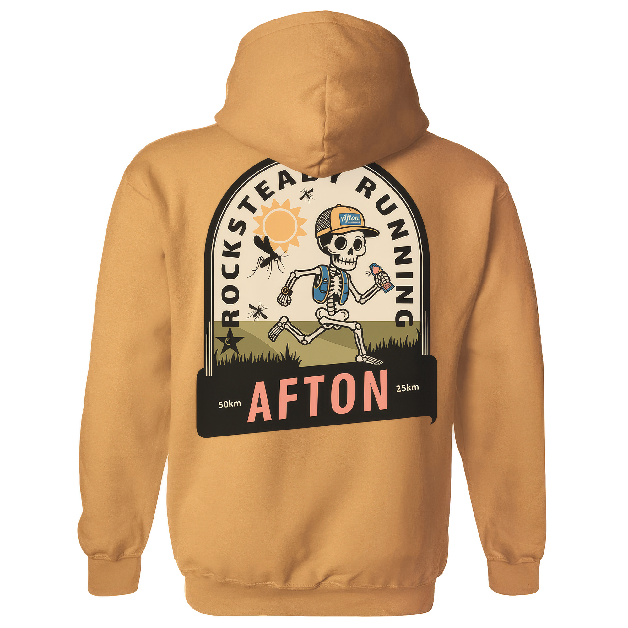 Afton Skeleton Hoodie - Old Gold - Image 2