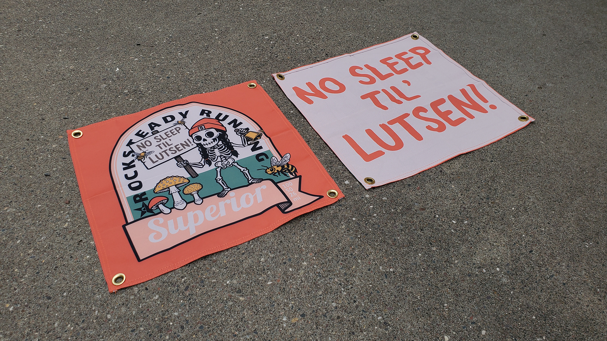 No Sleep Til Lutsen Fabric Banner - Image 2